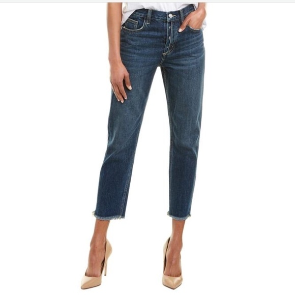 NWT Current/Elliott The Exposed Fly Vintage Cropped Slim Jeans - 26 - Picture 2 of 16